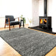 Wool Pebble Charcoal Lifestyle Rug 130x 180 cm - Mekamart Australia