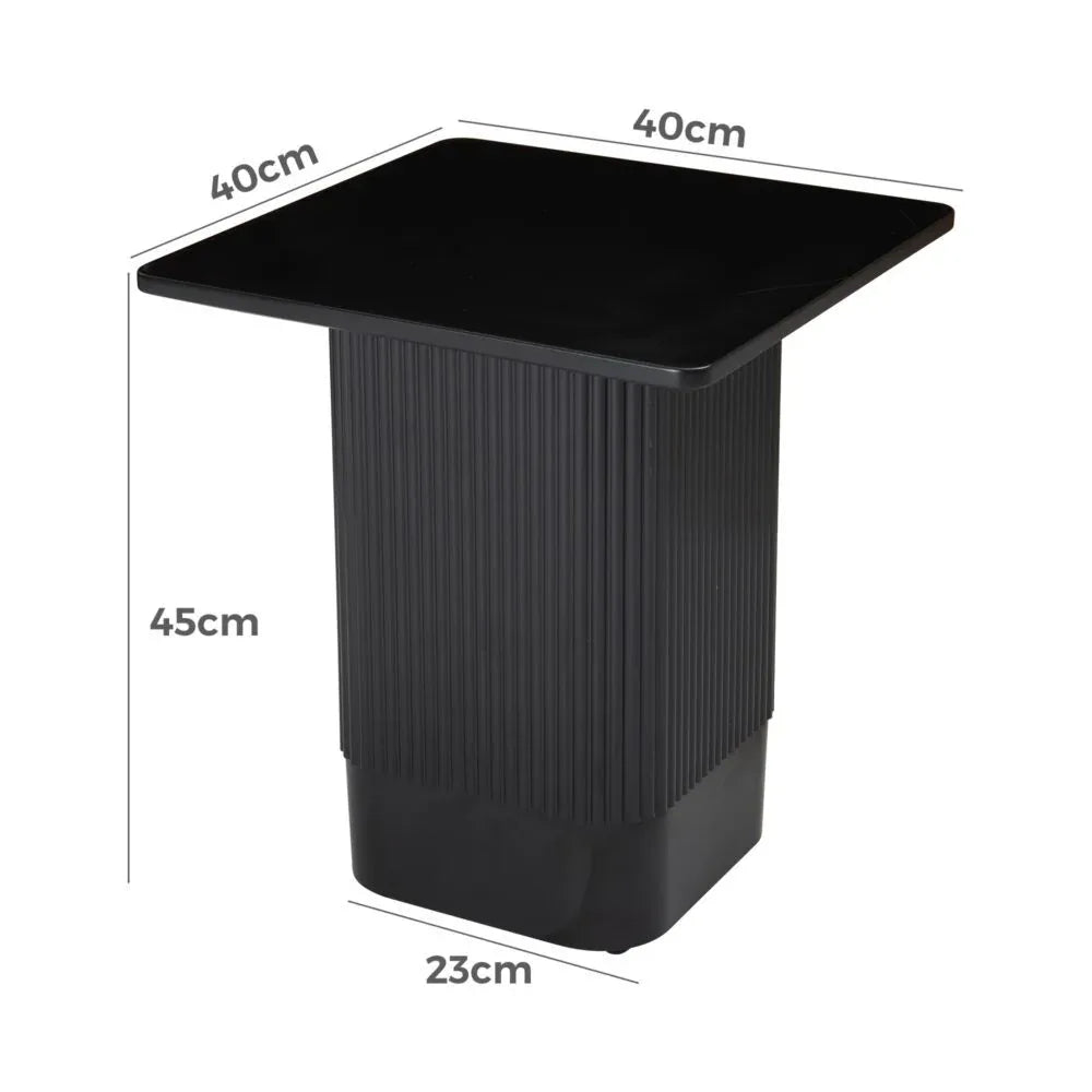 Clara Noir Side Table - Mekamart Australia