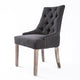 French Provincial Dining Chair Oak Leg AMOUR BLACK - Mekamart Australia