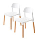 2X Retro Belloch Stackable Dining Cafe Chair WHITE - Mekamart Australia