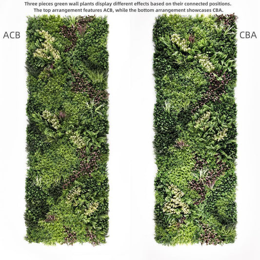 YES4HOMES 3 SQM Artificial Plant Wall Grass Panels Vertical Garden Foliage Tile Fence 1X1M - Mekamart Australia