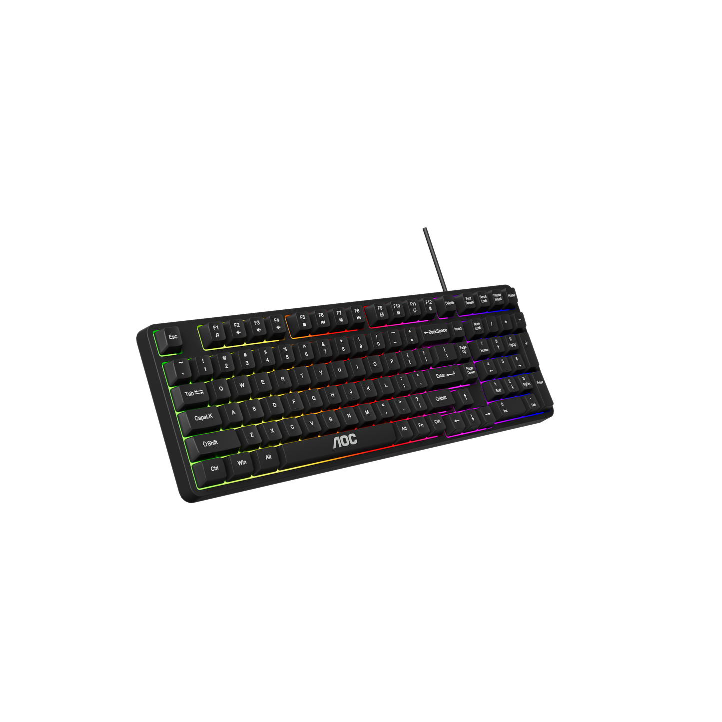 AOC GK116B/97 Wired RGB Gaming Keyboard 120-key