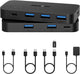 BENFEI 000376BK USB 3.0 Switch, USB Switcher 2 Computers Share 3xUSB 3.0 and 1xUSB C with Remote