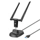 Simplecom NW811v3 AX5400 Tri-Band WiFi 6E USB Adapter with 2x 5dBi High Gain Antennas - Mekamart Australia