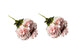 Artificial Bloomed Peony Bunch – Set of 2 Bunches – 45cm with 5 Flowers Each - Soft Pink - Mekamart Australia
