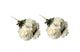 Artificial Bloomed Peony Bunch – Set of 2 Bunches – 45cm with 5 Flowers Each - White - Mekamart Australia