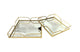 Willow Square Tray - Large - Gold - Mekamart Australia