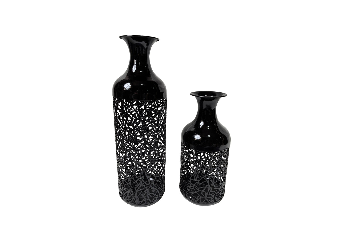 Maya Vase - Set of 2 - Black - Mekamart Australia