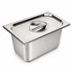 Commercial Stainless Steel GN 1/4 150mm Deep Gastronorm Bain Marie Buffet Steam Table Food Pan with Lid