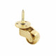 25mm Castor Brass Caster Wheel Swivel Vintage Chairs Cabinet Bed Furniture Wheels Brass