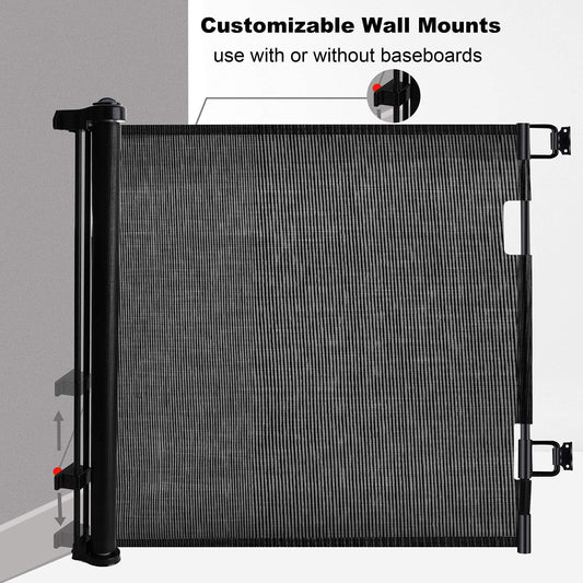 Retractable 3M Doorways Hallways Stairs Baby Gate Dog Pet Gate Indoor Outdoor Safety Gates - Mekamart Australia