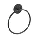 Bathroom Towel Ring Bathroom Towel Rack Adhesive Hand Towels Holder Towel Hanger Round Black - Mekamart Australia