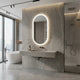 Interior Ave - 50 x 80cm Oval Frameless LED Bathroom Mirror