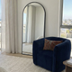Interior Ave - Halo Arched Floor Length Mirror β Black | Signature Series