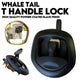 Black Whale Tail T Handle Lock Latch Compression Lock Trailer Ute Toolbox