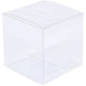 10 Pack of 8cm Square Cube - Product Showcase Clear Plastic Shop Display Storage Packaging Box - Mekamart Australia