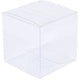 50 Pack of 10cm Square Cube PVC Box - Product Showcase Clear Plastic Shop Display Storage Packaging Box