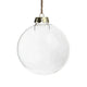 24 Bulk Buy Pack of Glass Bauble 6cm Diameter Round Clear with Silver Cap - table or tree centrepice personal memory theme craft gift - Mekamart Australia