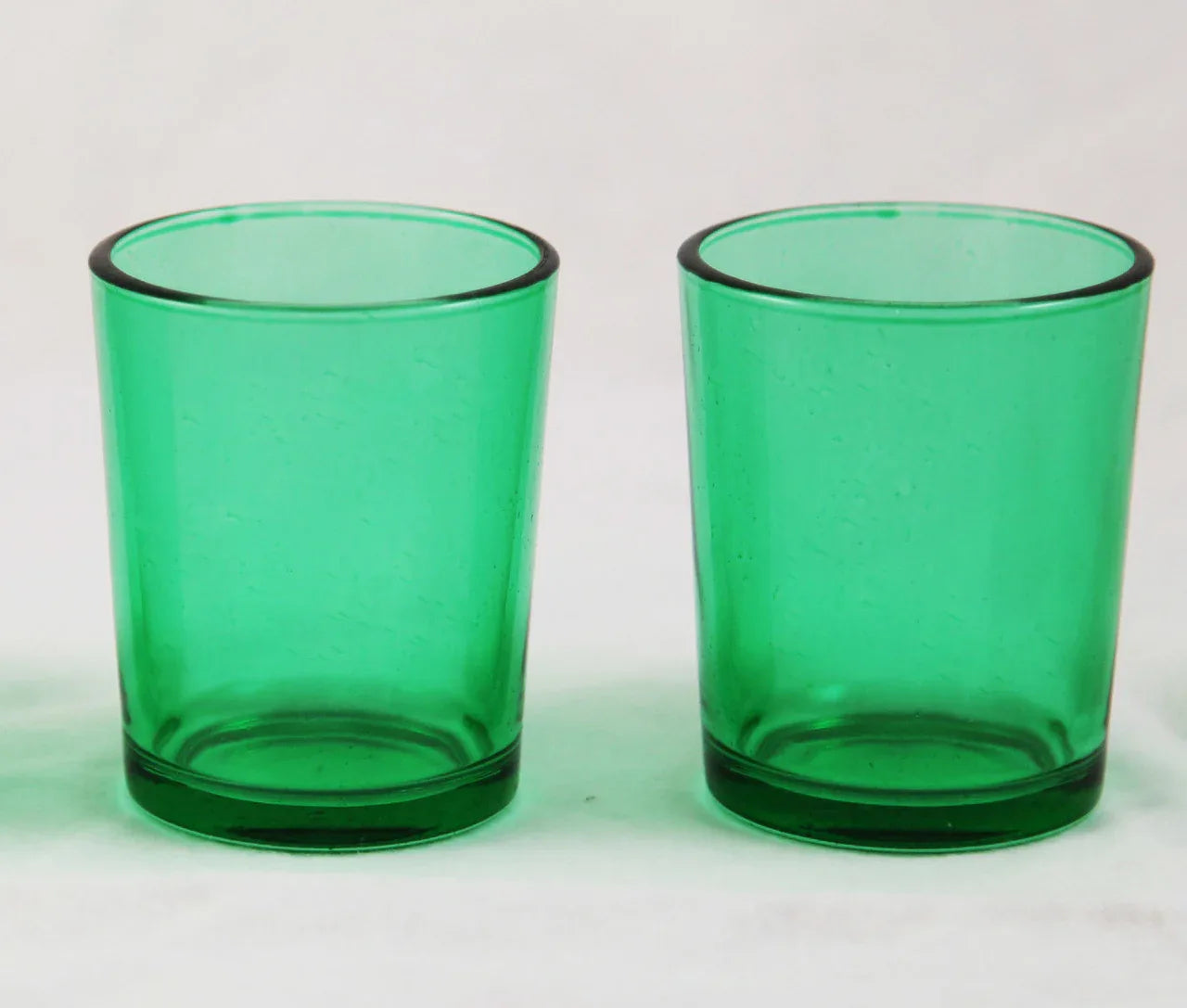 20 Pack Green Glass Votive Candle Holders Table Centreoieces Xmas Wedding Anniversary Event Recption Party Function or Home Decor - Mekamart Australia