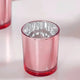 10 Pack Rose Gold Pink Votive Tealight Candle Holders Valentines Day Mercury Wedding Decor Glass Candlestick Party Decorations Bridal Baby Shower Event - Mekamart Australia