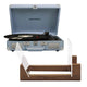 Crosley Cruiser Bluetooth Portable Turntable - Tourmaline + Bundled Crosley Record Storage Display Stand