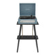 Crosley Voyager Bluetooth Portable Turntable + Entertainment Stand Bundle - Washed Blue