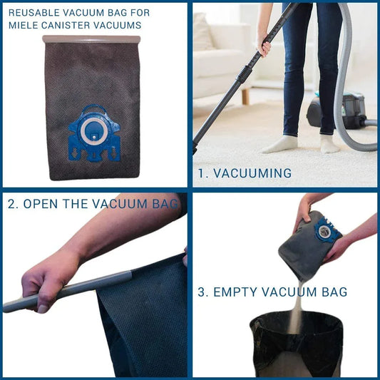 Reusable Vacuum Cloth Bags for Miele GN & FJM Vacuum Cleaners - Mekamart Australia