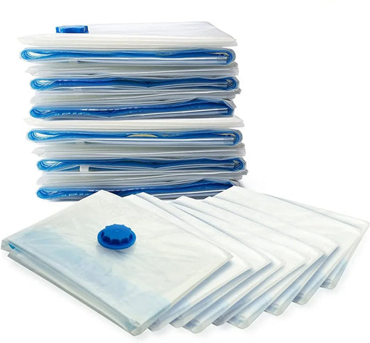 9 Pk Space Saver Vacuum Sealer Storage Bag Kit with Dyson Adaptor - Mekamart Australia