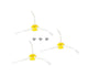 3 x spinning side brushes for iRobot Roomba 500 / 600 / 700 / 800 /900 series - Mekamart Australia
