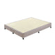 Mattress Base Ensemble Queen Size Solid Wooden Slat in Beige with Removable Cover - Mekamart Australia