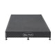 Mattress Base Ensemble Queen Size Solid Wooden Slat in Charcoal with Removable Cover - Mekamart Australia