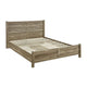 Queen Size Bed Frame Natural Wood like MDF in Oak Colour - Mekamart Australia