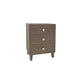Bedside Table MDF 3 Drawers Side Table Night Stand Storage in Brown Colour - Mekamart Australia