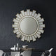 Wall Mirror MDF Silver Clear Image Lightweight MRR-02