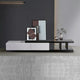 TV Cabinet with 2 Storage Drawers With High Glossy Assembled Entertainment Unit in Black & White colour - Mekamart Australia