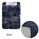 2 Pce 2-Toned Extra Light Weighted Shaggy Fluffy Bath Mat Set Navy - Mekamart Australia