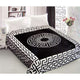 800GSM Luxury Reversible Mink Blanket Greek Key Black Queen 200 x 240 cm - Mekamart Australia