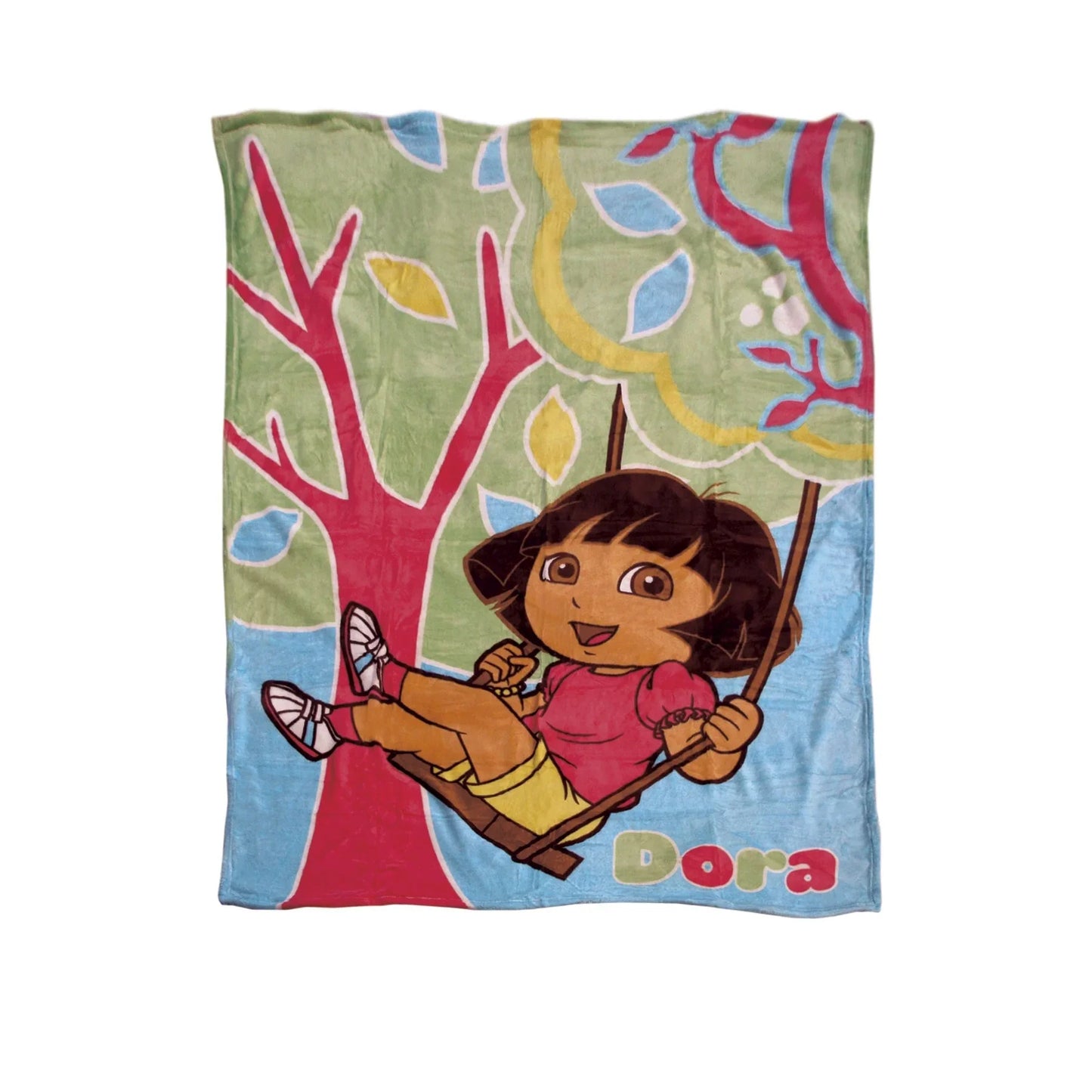 Dora The Explorer Garden Coral Fleece Blanket 140 x 190cm - Mekamart Australia