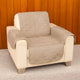 Faux Suede 1 Seater Sofa Protector Camel - Mekamart Australia