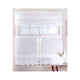 3 Pce Cafe Rose Lace Curtain Set - Mekamart Australia