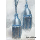 Pair of Curtain Tassel Rope Ties 52cm Blue - Mekamart Australia