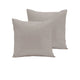 Pair of 280TC Polyester Cotton European Pillowcases Latte - Mekamart Australia