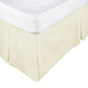 ASSUN Box Pleated Valance Ecru KING SINGLE - Mekamart Australia