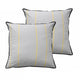 Bianca Pair of Baxter Grey European Pillowcases - Mekamart Australia