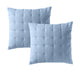 Bianca Pair of Langston Blue European Pillowcases - Mekamart Australia