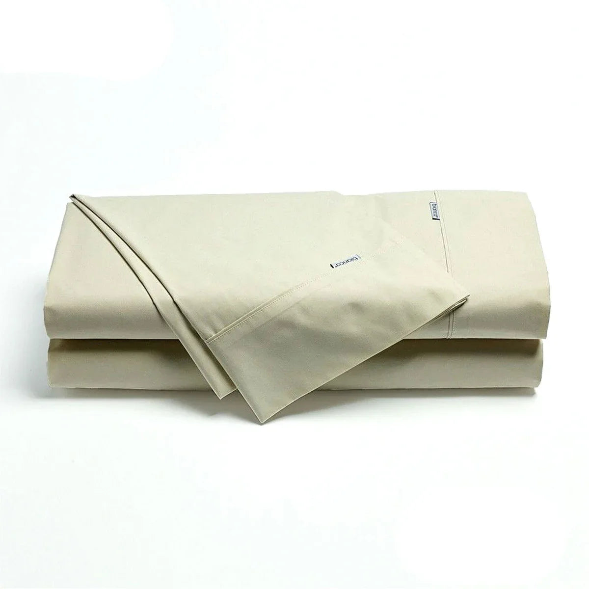 Bianca Heston Cotton Percale Sheet Set Stone Super King - Mekamart Australia