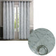 Pair of Sheer Eyelet Curtains Grey with Silver Foils 137 x 213 cm - Mekamart Australia