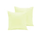 Pair of Polyester Cotton European Pillowcases Ivory - Mekamart Australia