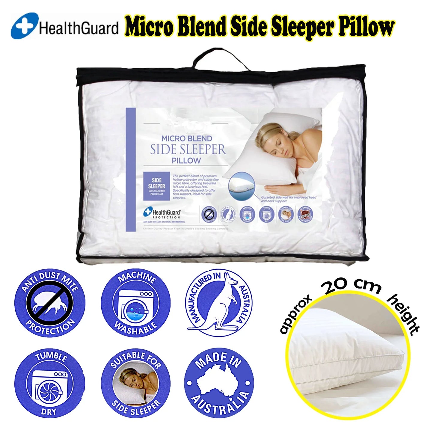 Easyrest Micro Blend Side Sleeper Pillow - Mekamart Australia