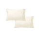 400TC Pair of Solid Color No Flap Standard Pillowcases Cream - Mekamart Australia